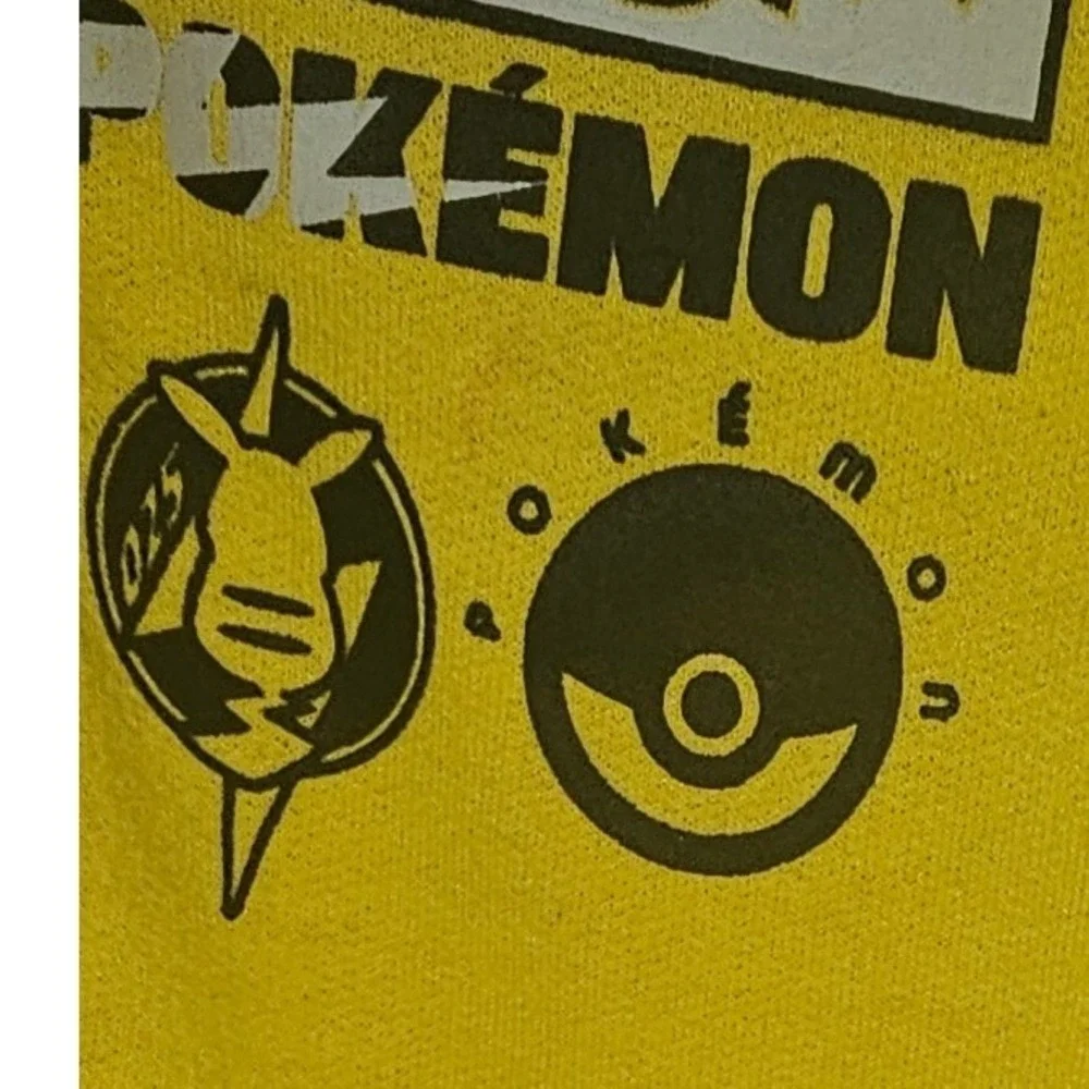 Pokemon Pikachu Boys Yellow Full Zip Hoodie 3D Ears Graphic Sweatshirt Sz Small - Picture 2 of 6